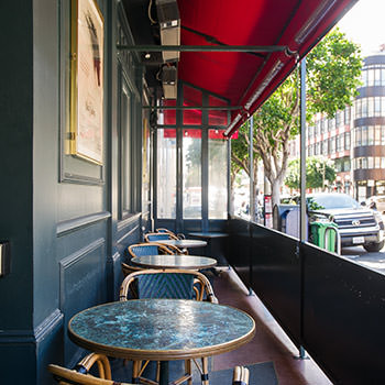 Cafe Zoetrope outdoor seating